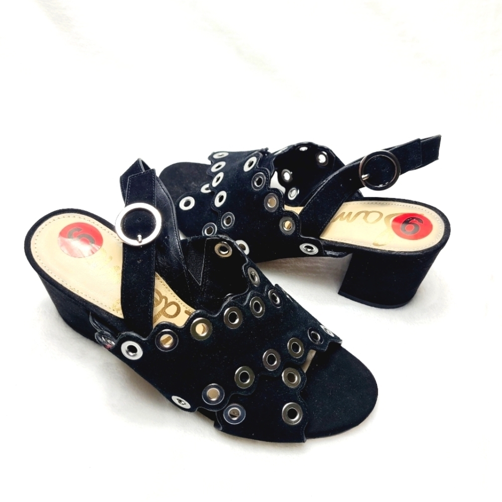 NWOT SAM EDELMAN seana heeled sandals , suede leather